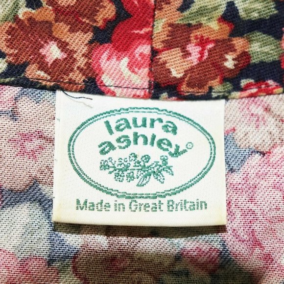Vintage Laura Ashley Dress US 8 Floral Button Up - Picture 6 of 8